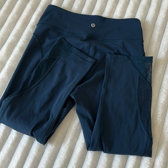 Lululemon Blue High Rise Leggings - Picture 6 of 14